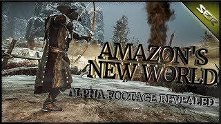 Amazons 🏹NEW WORLD MMO EXPANDED ALPHA FOOTAGE Dropped PVP Gameplay Combat Analysis Mechanics [upl. by Rea]