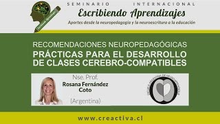 RECOMENDACIONES NEUROPEDAGÓGICAS Nse Prof Rosana Fernandez Coto [upl. by Chessy580]