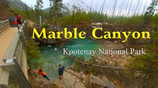 【4K】MAJESTIC MARBLE CANYON KOOTENAY NATIONAL PARK  21 days roadtrip to Canadian Rockies [upl. by Natalee]