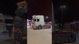 Truck show Brescia Est truck truckdriver daf scania volvotrucks scaniav8 dafxg show trucks [upl. by Atinod]