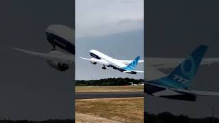 Boeing 777X vertical takeoff  aviation boy [upl. by Hutchings]