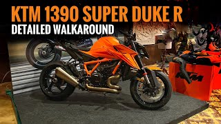 KTM 1390 Super Duke R Walkaround  Launched in India at Rs 2296 Lakh  BikeWale [upl. by Melar523]