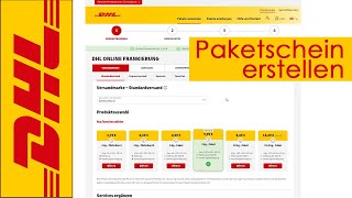 DHL Paketschein online erstellen und kaufen QR Code für Packstation [upl. by Goldina]