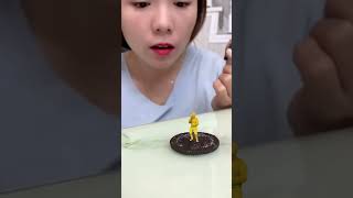 Bandar Mama Oreo Biscuit 🥳 mini wood toy wood working art skill short cartoon viral trending [upl. by Ayifa]