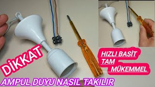 Duy💡Lamba Duyu Tavana Nasıl Takılır [upl. by Jeremiah]