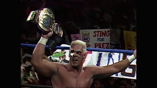 Sting Wins WCW World Heavyweight Title for 1st Time vs Lex Luger 1992 [upl. by Elletnohs]