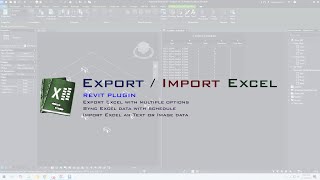 Export Import Excel Revit Plugin v430 [upl. by Ardnnek]