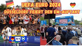 UEFA EURO 2024DÜSSELDORF FEIERT DEN EM AUFTAKT 🇩🇪🆚🏴󠁧󠁢󠁳󠁣󠁴󠁿 [upl. by Einamrej97]