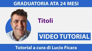 Graduatorie Ata 24 mesi Assistente Amministrativo con inserimento titoli  VIDEO TUTORIAL  2 [upl. by Eetnom99]