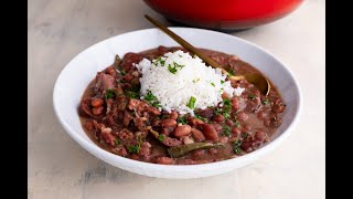 Louisiana Red Beans and Rice Authentic Recipe [upl. by Weibel840]