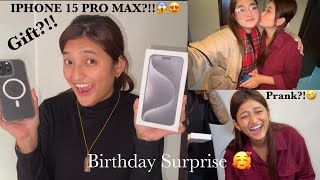 MUSKAN LAI BIRTHDAY MA IPHONE 15 PRO MAX GIFT 😱😍  Supriya Gurung [upl. by Rusticus]