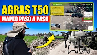 APRENDE a MAPEAR con el Agras T50 Guía Completa Parte 2 [upl. by Palua26]