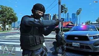 Grand Theft Auto V SWAT IN ACTION [upl. by Oxley959]