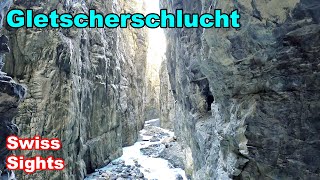 Gletscherschlucht Grindelwald Impressive Gorge Switzerland 4K [upl. by Pepillo123]