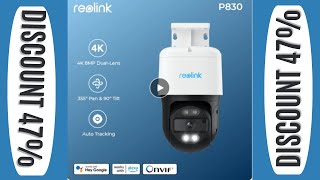 Reolink 4K PoE IP Camera 8MP Outdoor PTZ Auto Tracking Security Camera 355° Pan amp 90° Tilt Smart [upl. by Eilrebma]