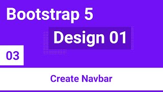 Bootstrap 5 Design 01 Bondi  03  Create Navbar [upl. by Legra677]