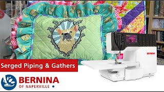 BERNINA Serged Gathers Ruffles featuring the L 890 [upl. by Camarata]