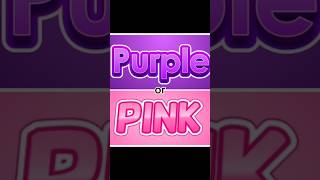 Choose a color and see aesthetic  purple or pink  viral short [upl. by Cissie]