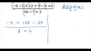 INTEGERS  BODMAS [upl. by Larred289]