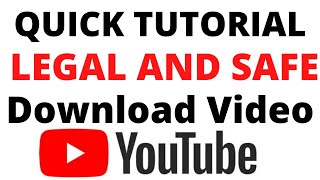 How To Legally Download YouTube Videos FREE AND SAFE 2022 [upl. by Aligna]