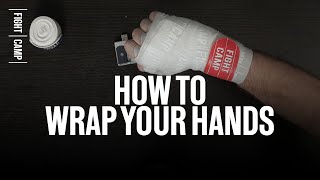 How To Wrap Your Hands For Boxing  Traditional Hand Wraps [upl. by Otrebile]