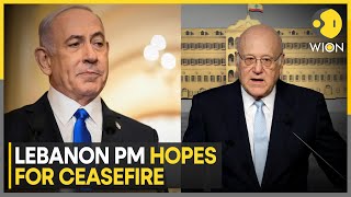 US Envoy Hinted At Possibility of Ceasefire Says Lebanon PM Mikati  Latest English News  WION [upl. by Bevus]