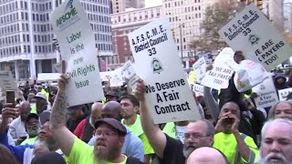 AFSCME District Council 33 y Cherelle Parker llegan a un acuerdo temporal de contrato [upl. by Gabi230]