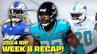 IDP Recap Week 8 Ernest Saves His IDP Managers  PFF Fantasy Podcast [upl. by Francine]