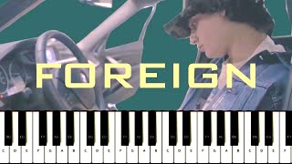 Shoreline Mafia  Foreign Piano Tutorial [upl. by Tillio799]