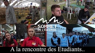 A la rencontre des étudiants de la filière agricole principalement au sommet de lElevage 2019 [upl. by Suhpoelc493]