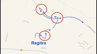 Regitra Silainiai Priority road changes direction [upl. by Dewitt]