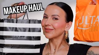 Sephora amp Ulta Makeup Haul amp Try on [upl. by Bamby]