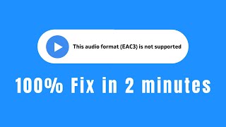 MX player audio format not support EAC3 error fix [upl. by Tiffie]