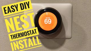 DIY Nest Thermostat CWire Install [upl. by Alyekahs]