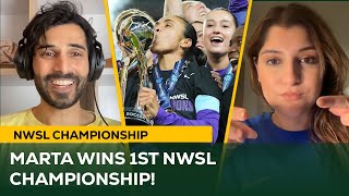 Marta amp Orlando Pride WIN 1ST NWSL Championship over Trinity Rodman amp Washington  Match Reaction [upl. by Angle]