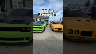 Hellcat vs LS Swapped GTO [upl. by Aerbma]