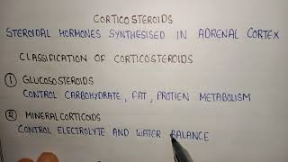 corticosteroids  classification of corticosteroids  glucososteroids and mineralcorticoids [upl. by Jola]