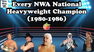 Every NWA National Heavyweight Champion  1980 to 1986 [upl. by Sibie589]