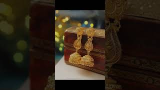 jhumka bollywood song gold fashion fashiontrends jewellery [upl. by Ayvid]