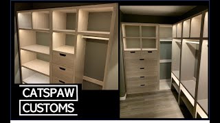 Custom BuiltIn Illuminated Closet [upl. by Sauers]