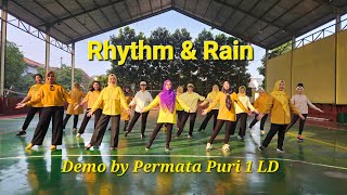 Rhythm amp Rain Line Dance Kim Ray by Permata Puri 1 LD [upl. by Eelirrem]