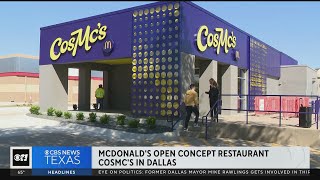 McDonalds opens concept restaurant CosMcs in Dallas [upl. by Ynnavoig816]