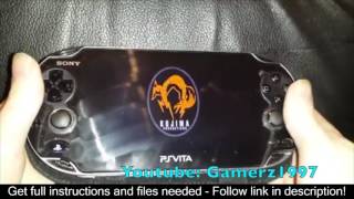 How to Jailbreak PS Vita on OFW 357 VHBL Easy modding [upl. by Bekki]