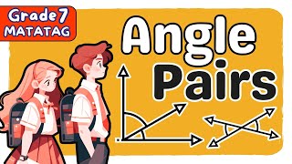 ANGLE PAIRS  FIRST QUARTER GRADE 7 MATATAG TAGALOG MATH TUTORIAL [upl. by Coshow59]