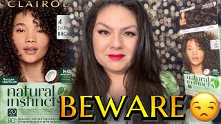 Clairol Natural Instincts Hair Dye 4 Dark Brown Hair Color Full Review Does It Cover Gray Hair [upl. by Pascasia]