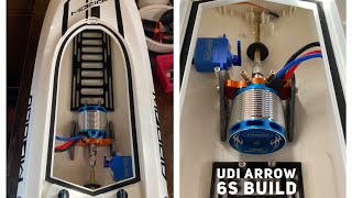 UDI ARROW 5 RC Boat  Upgrades and Modifications for 6s [upl. by Eedissac]