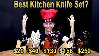 Best Knife Set 20 vs 250 Japanese Knives [upl. by Fiester]