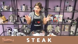 Saladmaster Steak using the EOC  Naomis Corner [upl. by Mckenzie686]