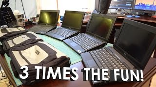 eBay Finds 3x 35 Dell Latitude 2120s Atom N550 Unboxing Overview Tests [upl. by Rod382]