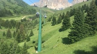 Risalita integrale cabinovia Agamatic “Pradel Rodella Salei” Campitello di Fassa TN [upl. by Yelnahs]